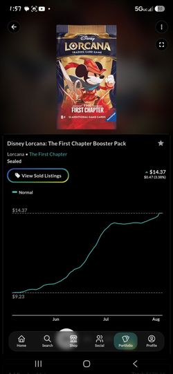 lorcana first chapter sealed boster packs