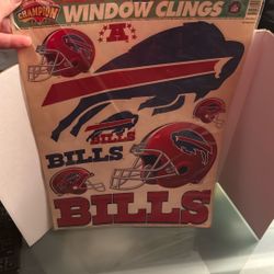Old Buffalo Bills Window Clings 1995