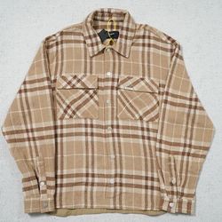 Represent Rep Brown Plaid Long Sleeve Shirt