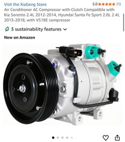 AC Compressor with Clutch for Kia/Hyundai