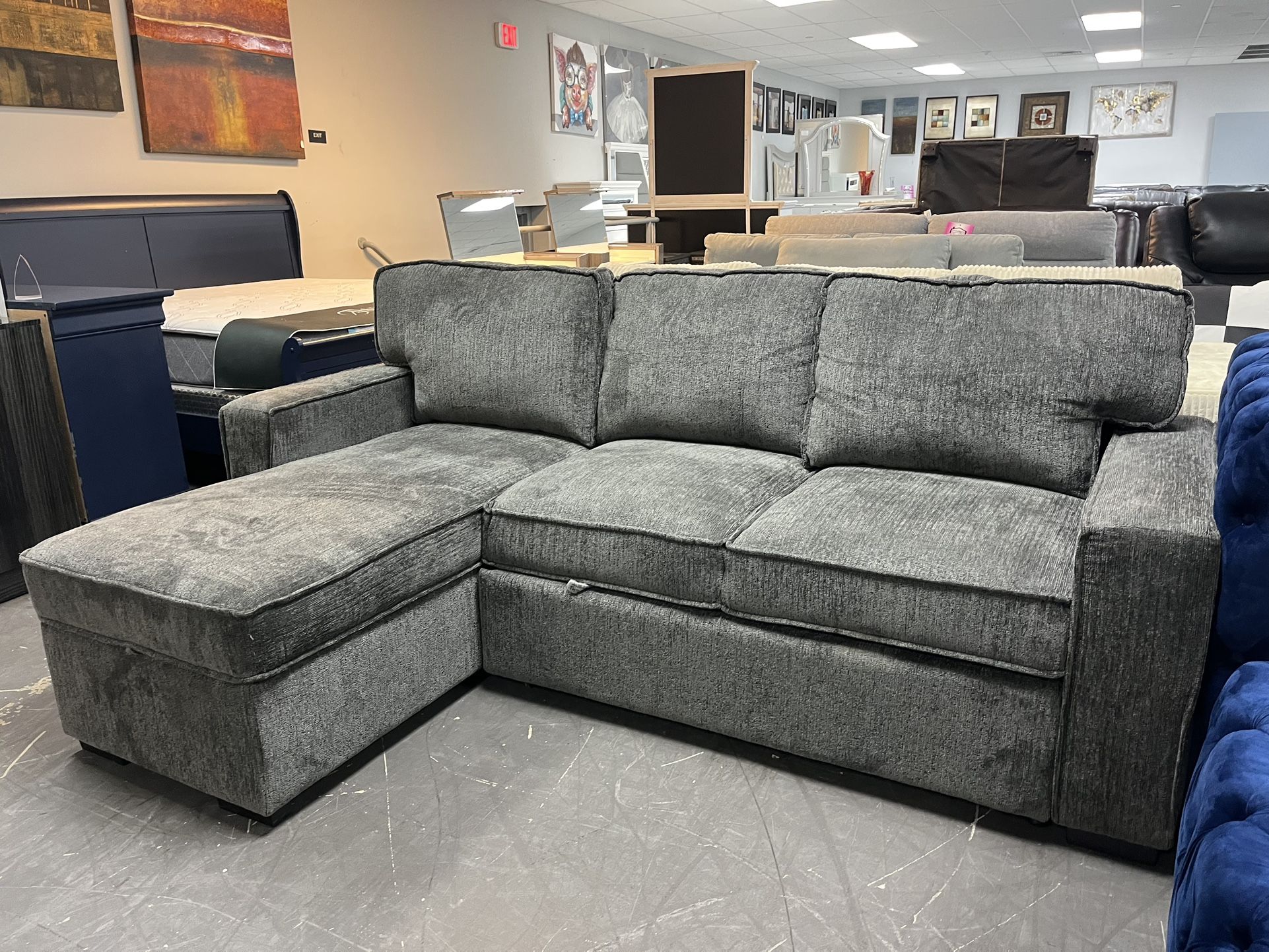 Pullout Sofa Bed Living Room Set Has To Go! On Sale For $899