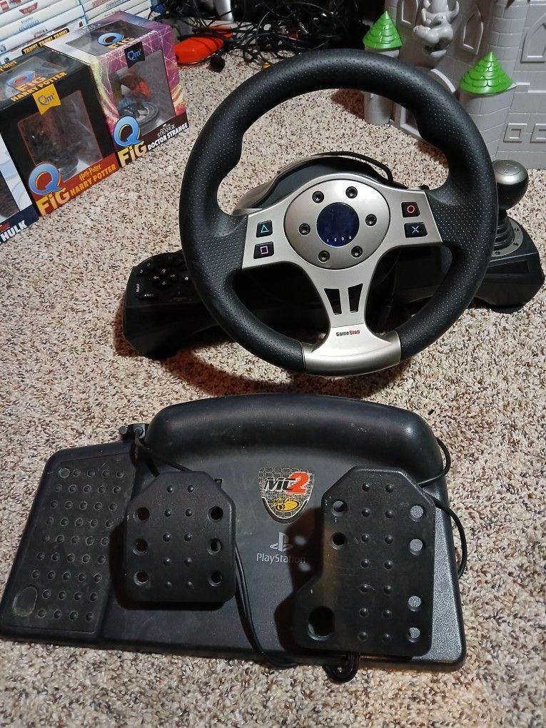Playstation Steering Wheel And Pedals