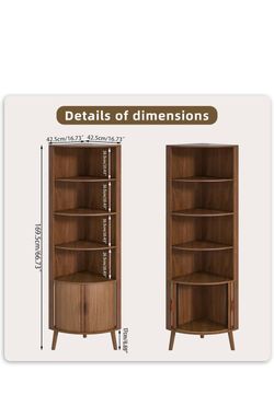 Oak modern book shelf