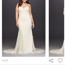 David’s Bridal Wedding Dress, Size 12