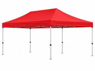 10 ft. x 20 ft. White Straight Leg Commercial Canopy