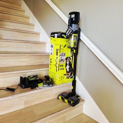 Ryobi brand new ONE+ HP 18V Brushless Cordless Advanced WHISPER Series Stick Vacuum Kit with Wrap Defense Roller Bar