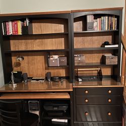 Ethan Allen Computer Desk And Bookcase 