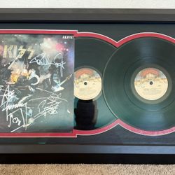 KISS Alive! Framed Signed Vinyl By The Whole Band 
