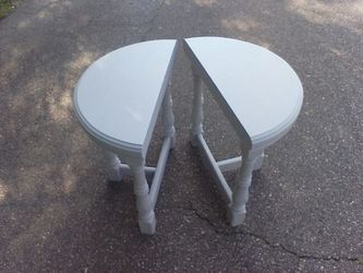 Half-Moon table set aqua