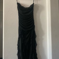 Black Strapless Dress