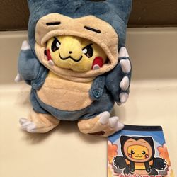 New Pikachu Wearing A Snorlax Costume Pokemon Plush