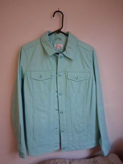 Teal Bluish Button Up JACKET