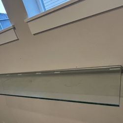 Floating Glass Shelf With Nails 