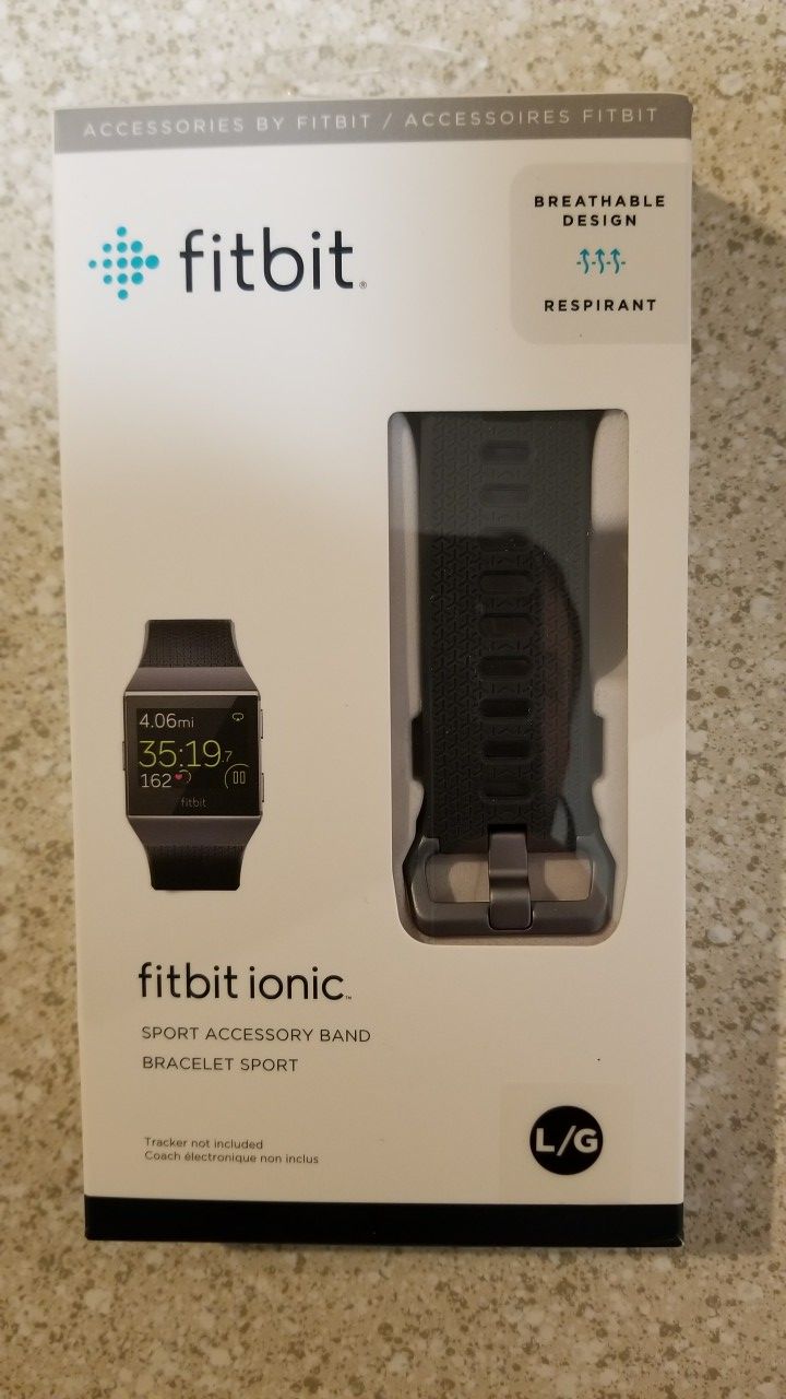 Fitbit Ionic band. Grey color