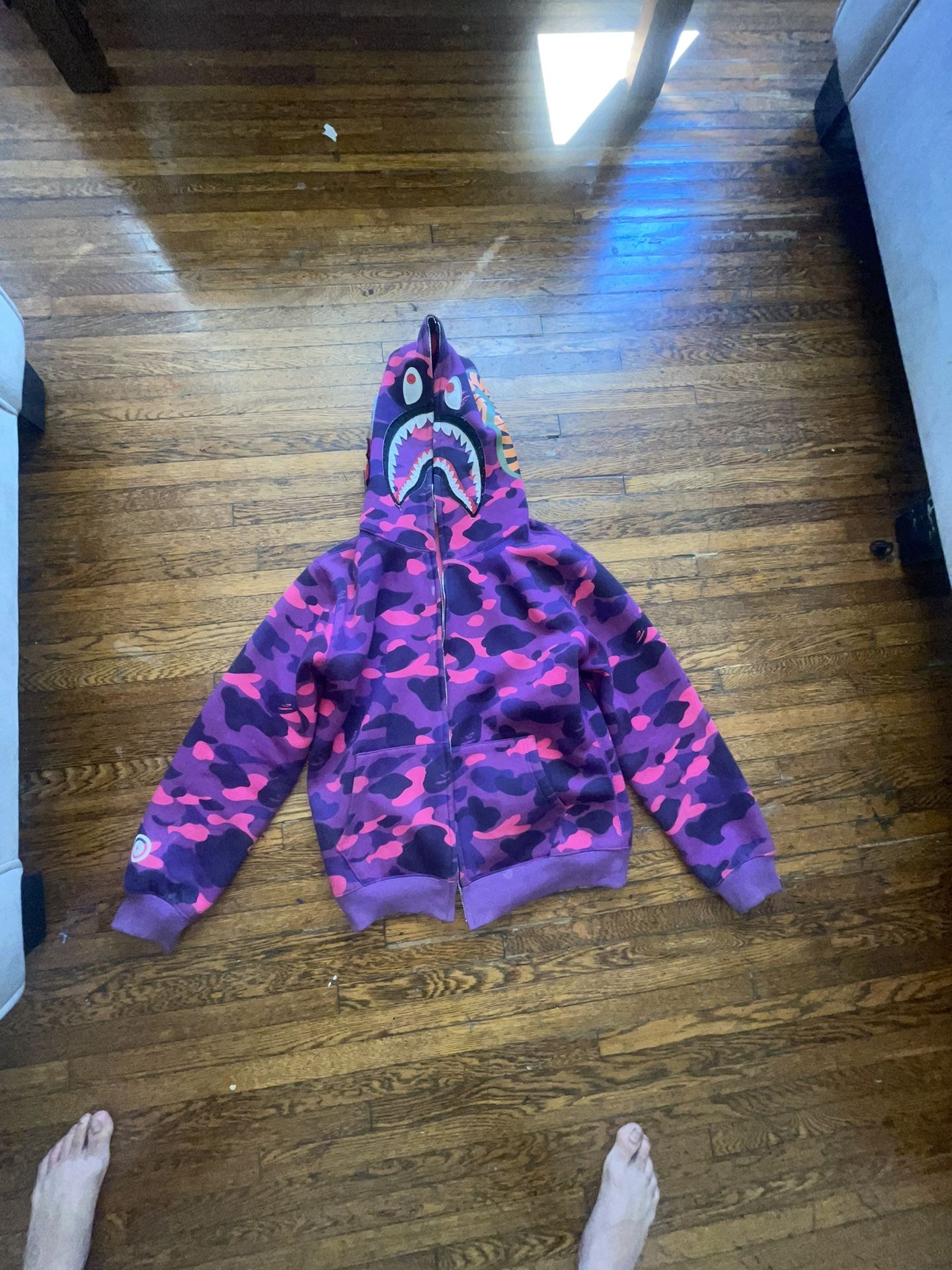 BAPE Men’s Color Camp Shark Full Zip Up Hoodie