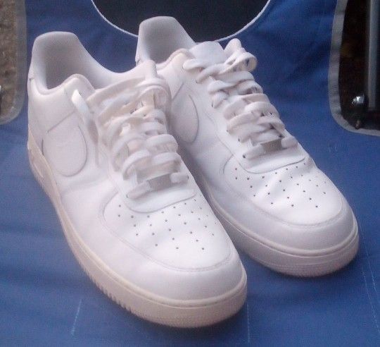 Triple White Nike Air Force 1's