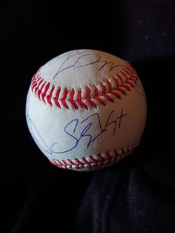 Guardians team ball 2026 signed autograph Ramirez kwan bazanna