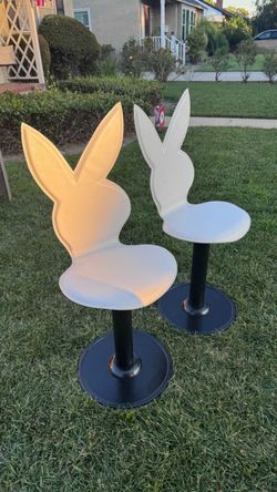 Playboy Bunny Bar Stools Set of 2