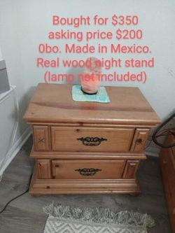 Antique Night Stand Wood