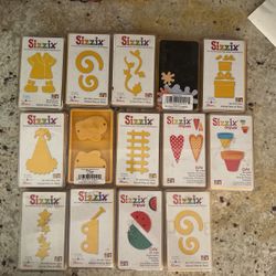 Sizzix YELLOW Dies. Your Choice Of  13 Designs 