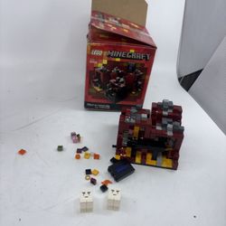 Lego Minecraft Micro World 21106 The Nether Ghast & Zombie Pigman No Manuals