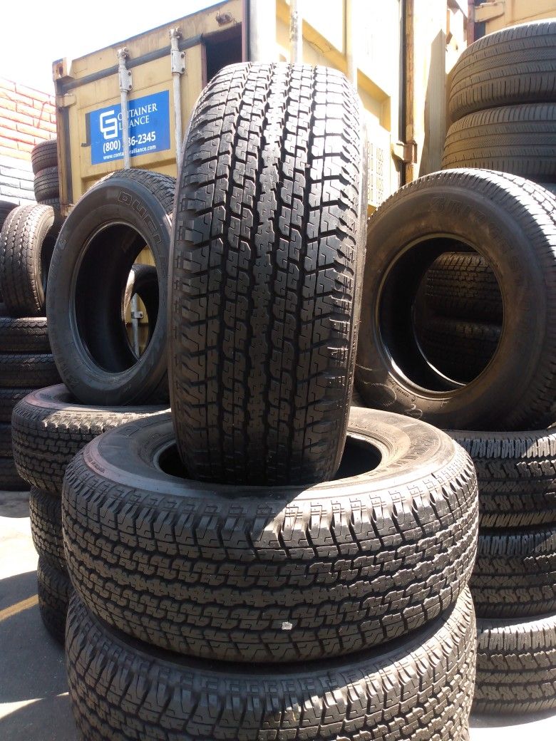 Set Of Used Tires With 95% Of Life 265/65R17 Bridgestone For Only $280 The Price Includes Mounting And Balance Out The Door