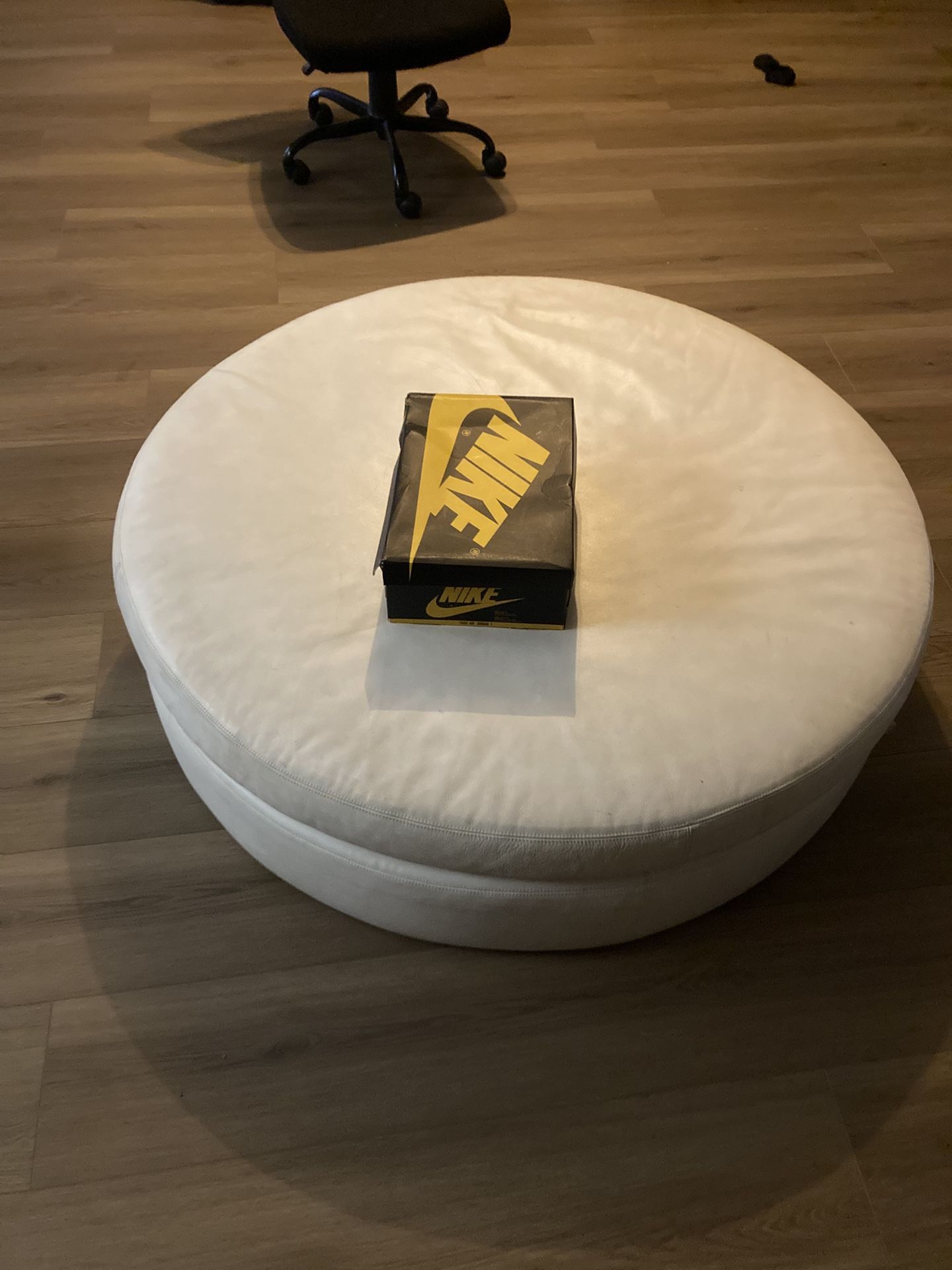 Leather Ottoman