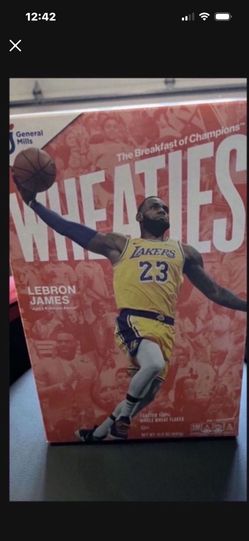 Lebron James WHEATIES BOX...