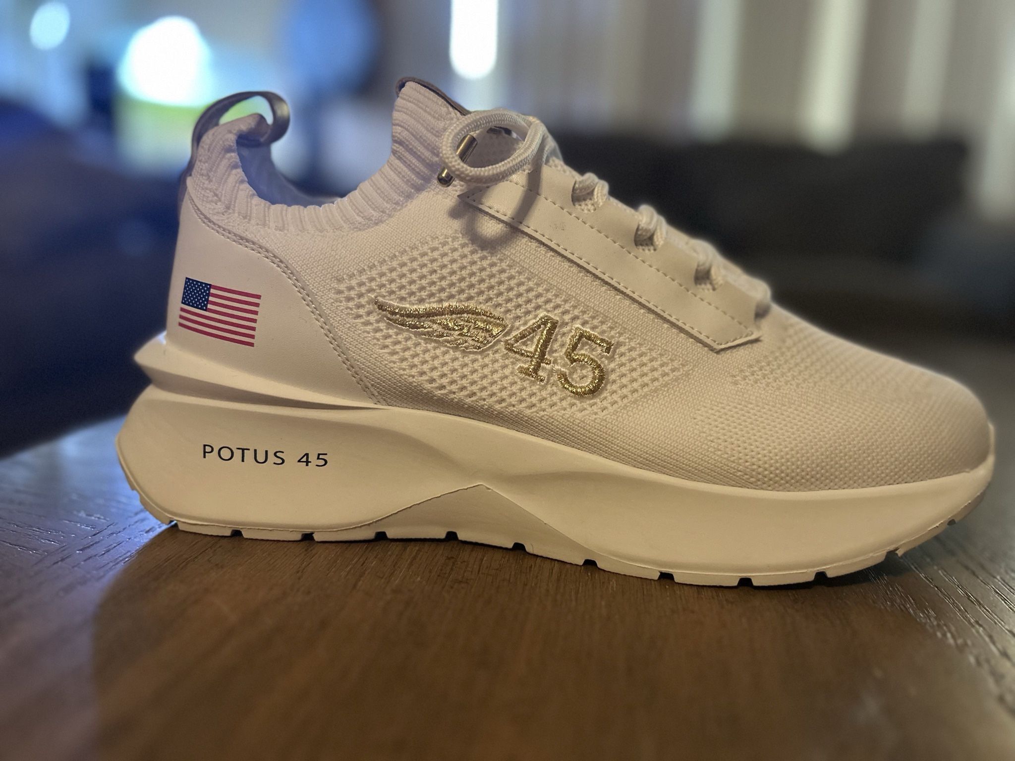Trump Sneakers New with Box. POTUS