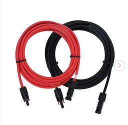 15 ft. 10AWG Solar Panel Extension Cable with Male and Female Connectors