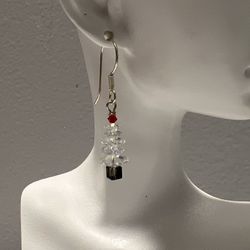 Swarovski Crystal Christmas Tree Earrings