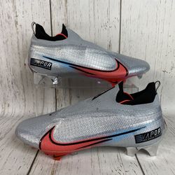 NEW mens nike vapor edge elite 360 premium football cleats platinum crimson size men’s 13.5