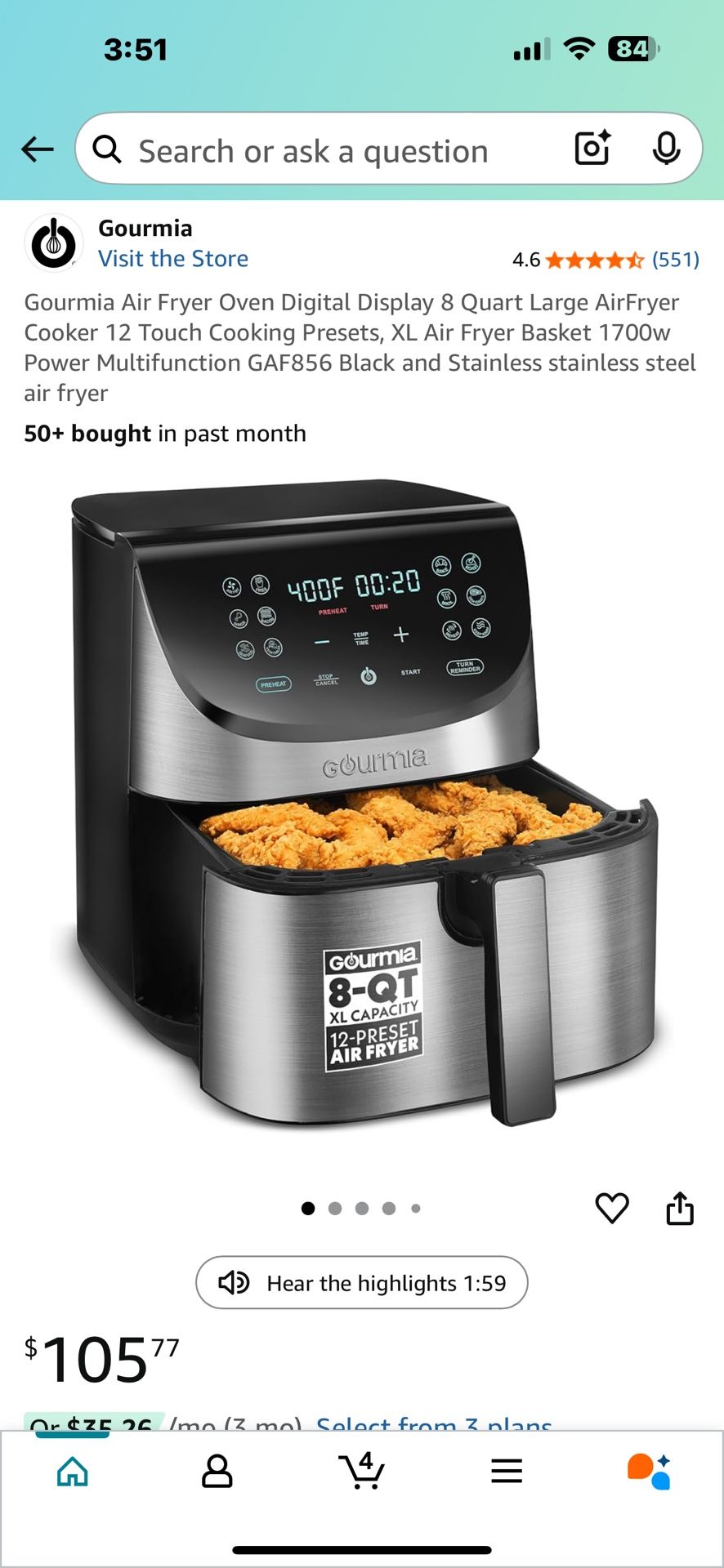 Large air fryer