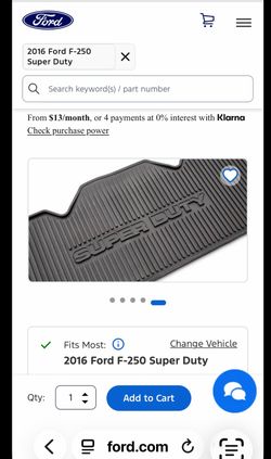 2016 ford f-250 original ford floor matts