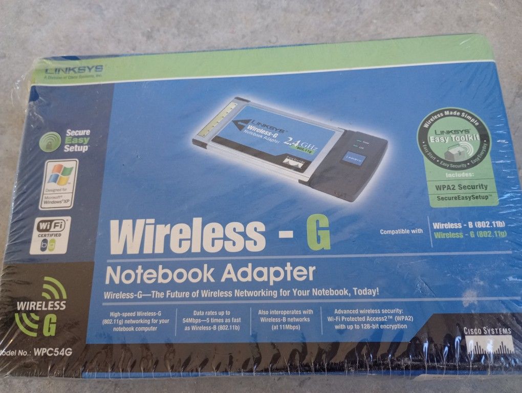 Linksys Wireless-G Notebook Adapter WPC54G
