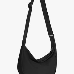 Small black Sling Crossbody Bag for Women Men Trendy,
