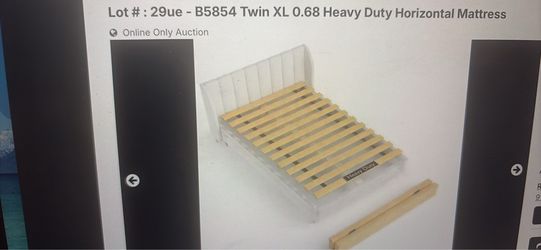 New Twin XL Heavy Duty Horizontal Mattress Support Wooden Bunkie Board’s/Slats (B5854-UH)