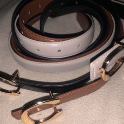 3 Brand New Unisex Belts 