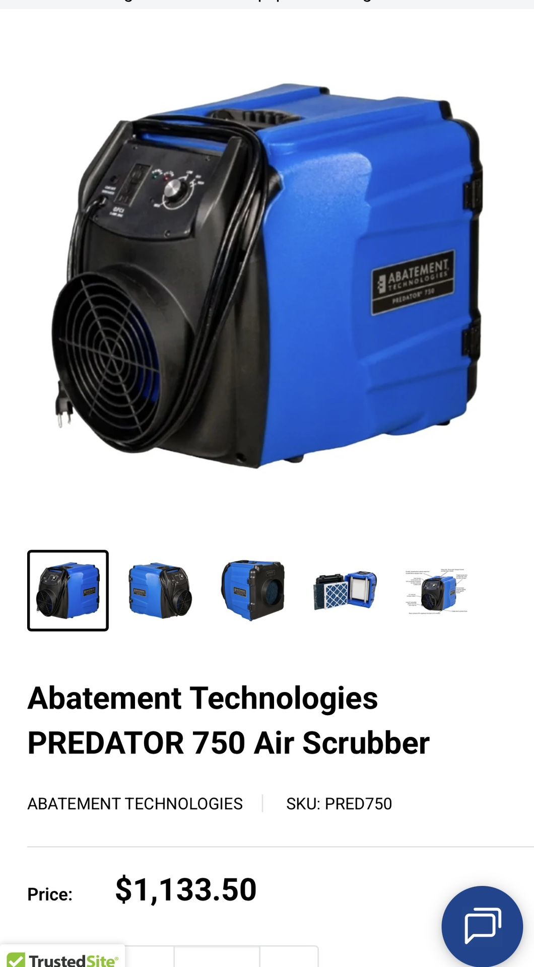 Air Scrubber 750 Predator