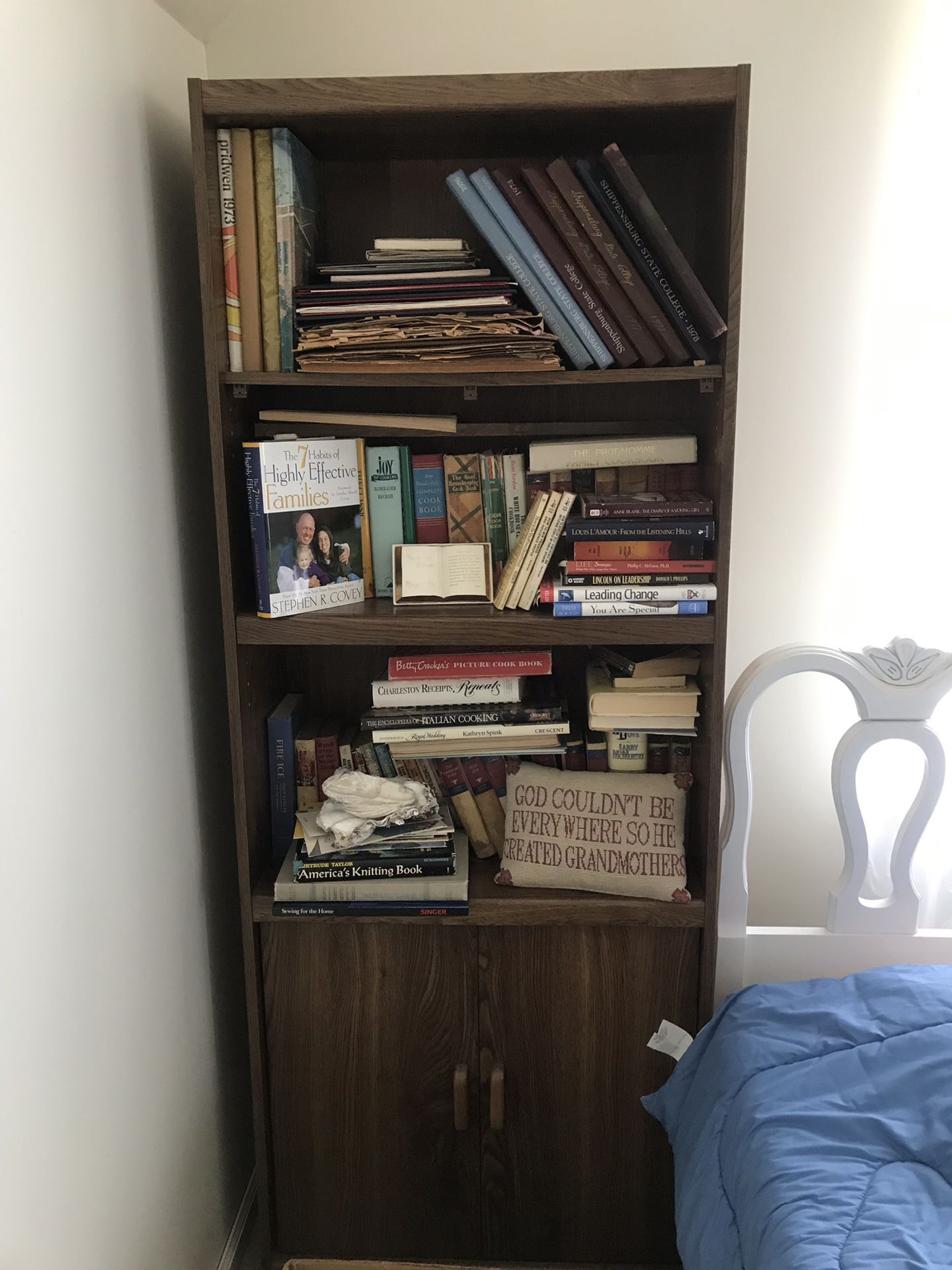 One bookcase great shape $25