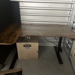 L Shaped Standing Desk 