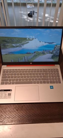 Red hp laptop