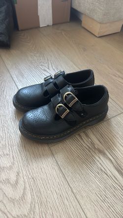 Dr. Martens Black Leather Mary Jane Shoes
