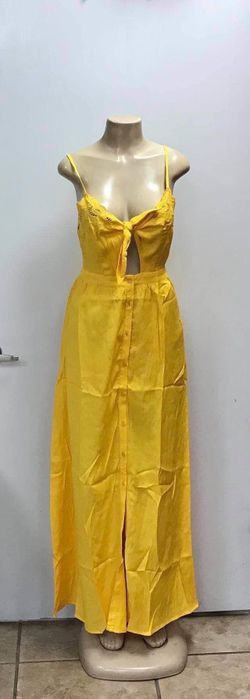 Lulumari Linen Yellow Dress