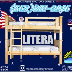 Twin Twin Bunk Bed With Mattresses Colchones Nuevos 