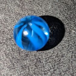 Antique German Blue 8 Ribbon Marble 