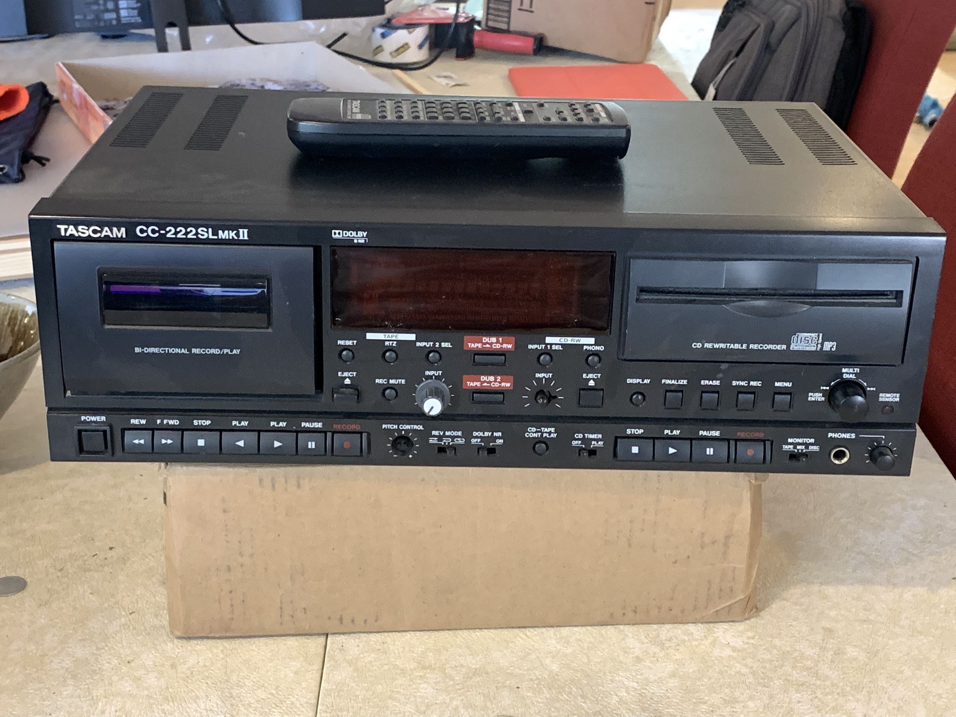 Tascam CC 222SL MKII Cassette And CD Player Recorder