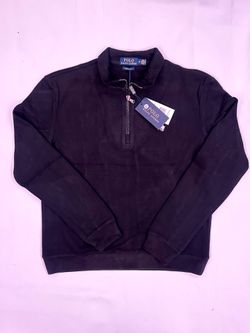 Black polo quarter zip