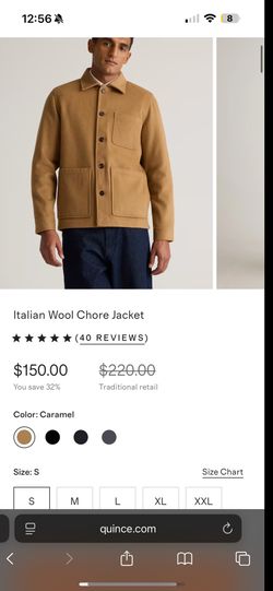 Quince Italian Wool Chore Jacket