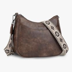 APHISON Trendy Leather Crossbody Purse with Adjustable Strap, Women's Shoulder Handbag